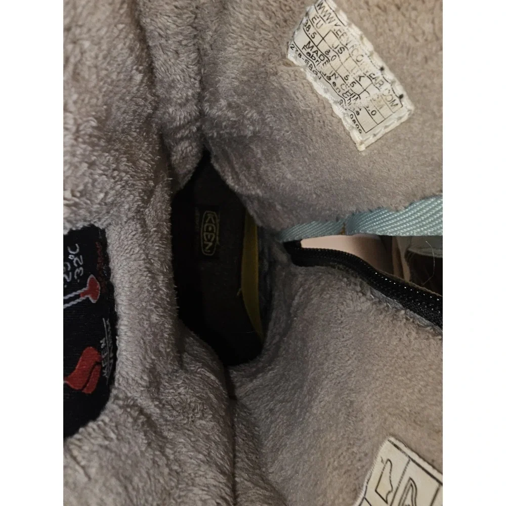 Keen Betty Waterproof Insulated Brown Teal ‎ Zippered Snow Boot Women's Size 8